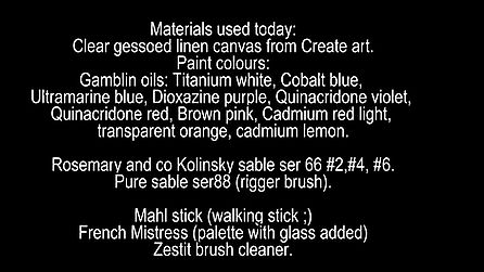 FREE Materials list for painting animals